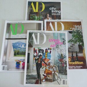 4 issues Architectural Digest magazine